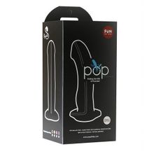 Fun Factory Серый фаллоимитатор с функцией семяизвержения Pop Dildo - 17,9 см.