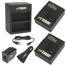Зарядка Wasabi Power Dual Charger GoPro Hero 3 3+ + 2 аккумулятора Wasabi Power 1280 mAh