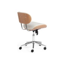 Tetchair Кресло CRAFT, натуральный, кож зам белый
