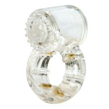 Эрекционное кольцо с вибрацией Climax Gems Quartz Ring прозрачный