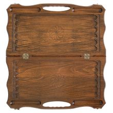 Нарды резные "Три богатыря", с ручкой, Haleyan (kh018)