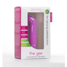 Розовый вибратор The Gee - 10,5 см. Розовый