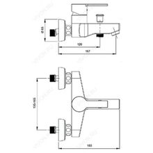 Vitra Смеситель Fuga A41057EXP