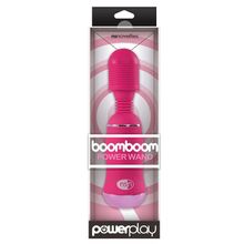 NS Novelties Ярко-розовый вибромассажер с усиленной вибрацией BoomBoom Power Wand