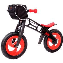 Hobby-bike Велобалансир+беговел Hobby-bike RT FLY В черная оса Plastic red black В - НАДУВНЫЕ шины волна