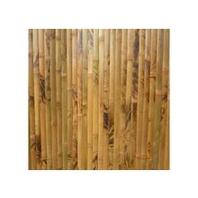 Бамбуковые обои коричневые с рисунком 17мм 200 см
