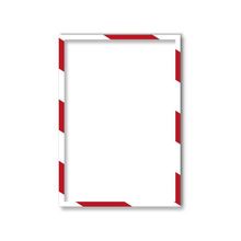11 313 46 Магнитная слайд-рамка А3, для предупреждающих знаков, красно-белая, 5 шт уп