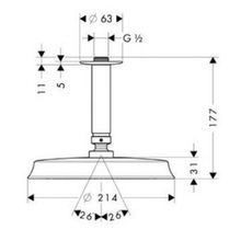 Верхний душ Hansgrohe Raindance Classic AIR (27400000) (180 мм)