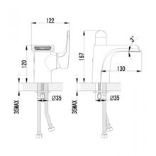 Смеситель Lemark Shift LM4346C для раковины