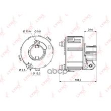Фильтр Топливный LYNXauto арт. LF993M
