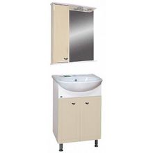 Misty Мебель для ванной Уют 50 L прямая бежевая