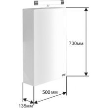СанТа Зеркальный шкаф Стандарт 50 фацет, свет