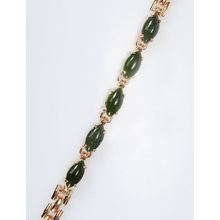 Браслет с нефритом "Маркиза малая"