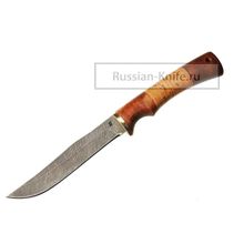 Нож Коршун (дамасская сталь), береста