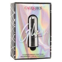 California Exotic Novelties Серебристая перезаряжаемая вибропуля Glam (серебристый)