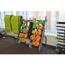 Штанга для аэробики PROFI-FIT 20090, обрезиненные диски (1,25 кг; 2,5 кг; 5 кг) по 2шт