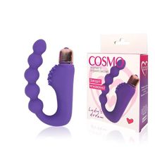 Фиолетовый фантазийный вибромассажер-елочка Cosmo Фиолетовый