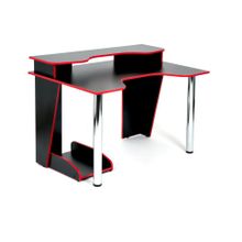 Tetchair Стол компьютерный Strike-1 (120) NEO , black red; черный красная кромка