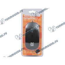Оптическая мышь Defender "MM-440 Netsprinter" 52444, 2кн.+скр., черно-оранжевый (USB) (ret) [136261]