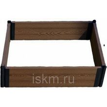 Песочница из досок ДПК 1,5х1,5 м высота 30 см