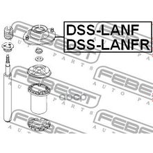 Опора Амортизационной Стойки | Перед Лев | Chevrolet Lanos (T100) 1997-2002 Febest арт. DSSLANF