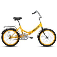 Подростковый городской велосипед FORWARD Racing 20 1.0 желтый 14" рама (2017)