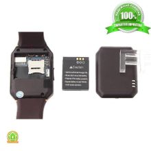 Умные часы DZ09 - Smart Watch DZ-09 - серебро, черный ремешок