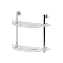 Vizovice Полка двойная стекло 40см полукруглая, FBS VIZ 081