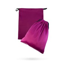 Подарочный мешок розовый М