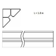 Угловой элемент L=1,8м вес 29,45кг (Мастер, 29,45 кг, Угловой элемент, 1,8 м)