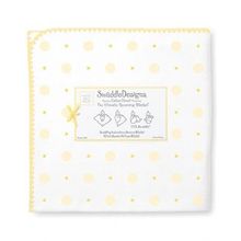 SwaddleDesigns Pastel Big Dot Little Dot желтая