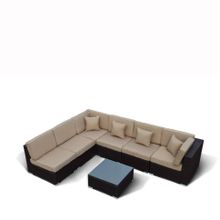 Комплект мебели YR822-W53 Old Brown