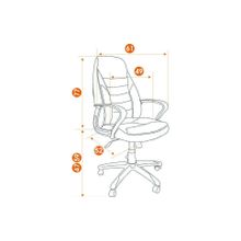 Tetchair Кресло INTER, черный серый серый