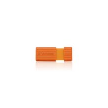 флешка 16Gb Verbatim Pin Stripe Volcanic Orange