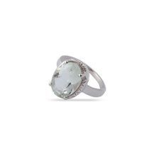 Кольцо из серебра 925 пробы, вставка аметист зел., VR05320