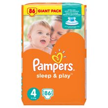 Pampers Sleep&Play 4 (7-14 кг) 86 шт.