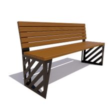 Скамейка парковая «ТУЛА» (0,6м)