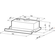 Kronasteel Вытяжка Kronasteel Kamilla 600 inox ( 2 мотора)