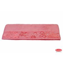 Махровое полотенце 100x150 "DORA", темно-розовое, 100% Хлопок