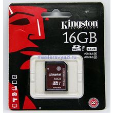 Карта памяти SDHC 16Гб Kingston Cl-10 UHS-3 (90 Mb s)