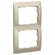 Рамка 2 поста GALEA LIFE, вертикальная, титан |  код. 771406 |  Legrand