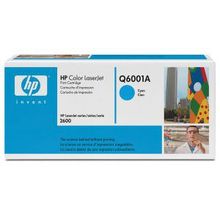 Картридж HP Q6001A для CLJ 2600   2600n   1600   2605   2605dn   2605dtn, CM1015   CM1017 оригинал, голуб 2к