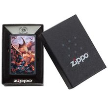 Зажигалка черная Zippo Anne Stokes с покрытием Black Matte