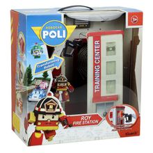 Robocar POLI Пожарная станция с фигуркой Рой 83409