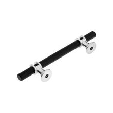 Ручка скоба CAPPIO, м о 96 мм, d=12 mm, пластик, цвет хром черный