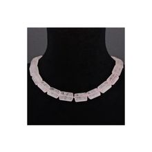 Бусики-Колечки Бусы Кварц Розовый "Нуара" арт.НКР-15(14-20)-48-1