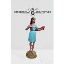 Скульптура садовая Девочка с красным шарфом (170 см)