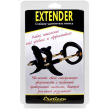 Eroticon Черный удлинитель пениса Extender