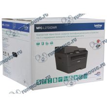 МФУ Brother "MFC-L2720DWR" A4, лазерный, принтер + сканер + копир + факс, ЖК 2.7", черный (USB2.0, LAN, WiFi) [134891]