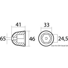 Osculati Zinc spare anode orig. ref. 201180, 43.070.31